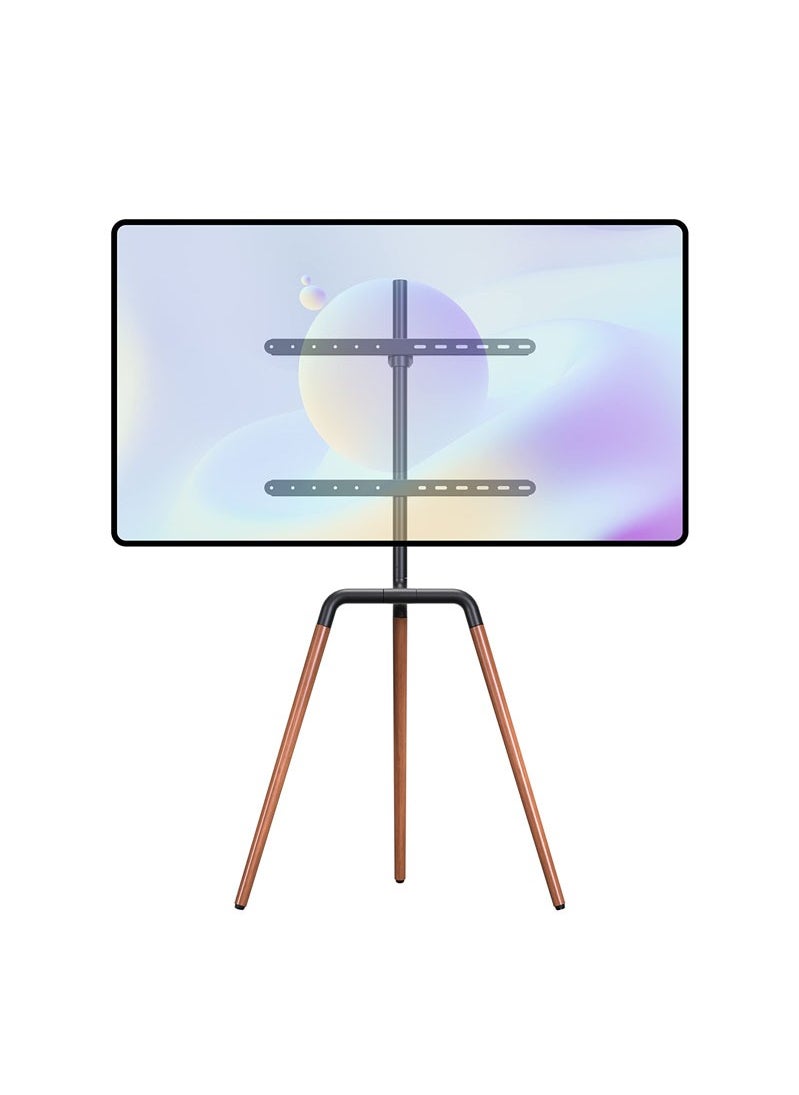 ULHYC - Modern Art TV Floor Stand, Universal TV Stand with 90° Swivel, Corner TV Stand with Tripod Base for 45-65-inch LED, LCD, OLED Flat and Curved Screens - Image 1