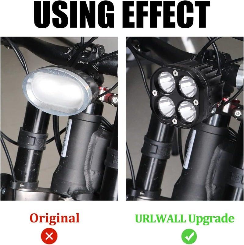 URLWALL Upgraded Headlight for Sur Ron Segway Motorcycle - 60W LED Light Bar with Switch - Image 3