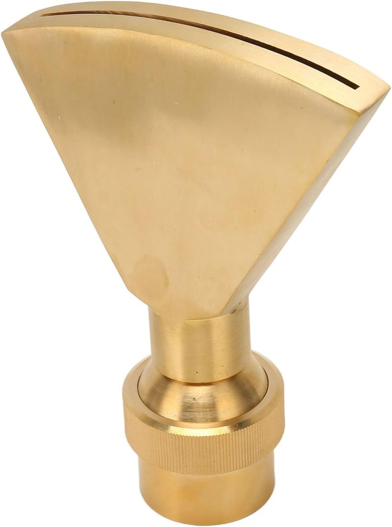 Fan Shaped Pond Sprinkler, Brass Fountain Nozzle, and Durably, Water Saving, Installation, Wide Application for Garden Museums, Beautiful Water Spray Effect - Image 3