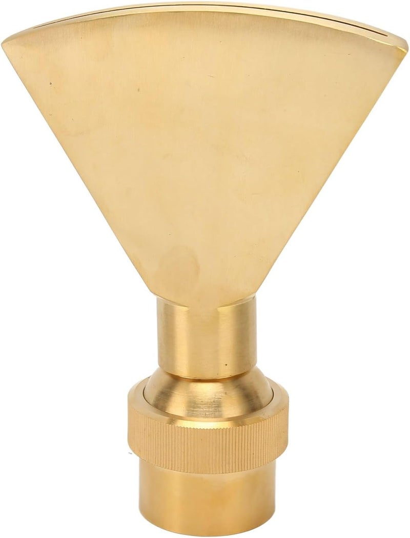 Fan Shaped Pond Sprinkler, Brass Fountain Nozzle, and Durably, Water Saving, Installation, Wide Application for Garden Museums, Beautiful Water Spray Effect - Image 1