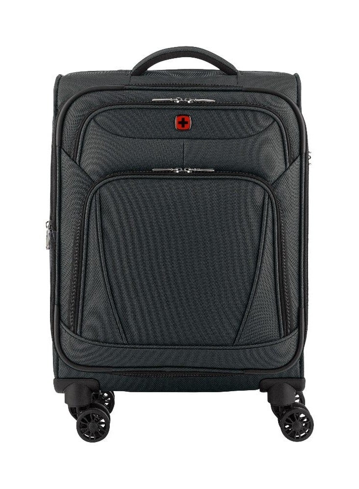 Wenger Beaumont Lite Carry-On Softside Expandable 57cm Cabin Luggage Trolley Black - 612381 - Image 2