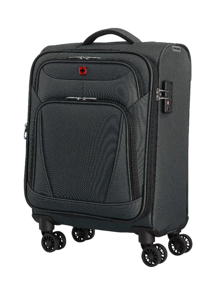 Wenger Beaumont Lite Carry-On Softside Expandable 57cm Cabin Luggage Trolley Black - 612381