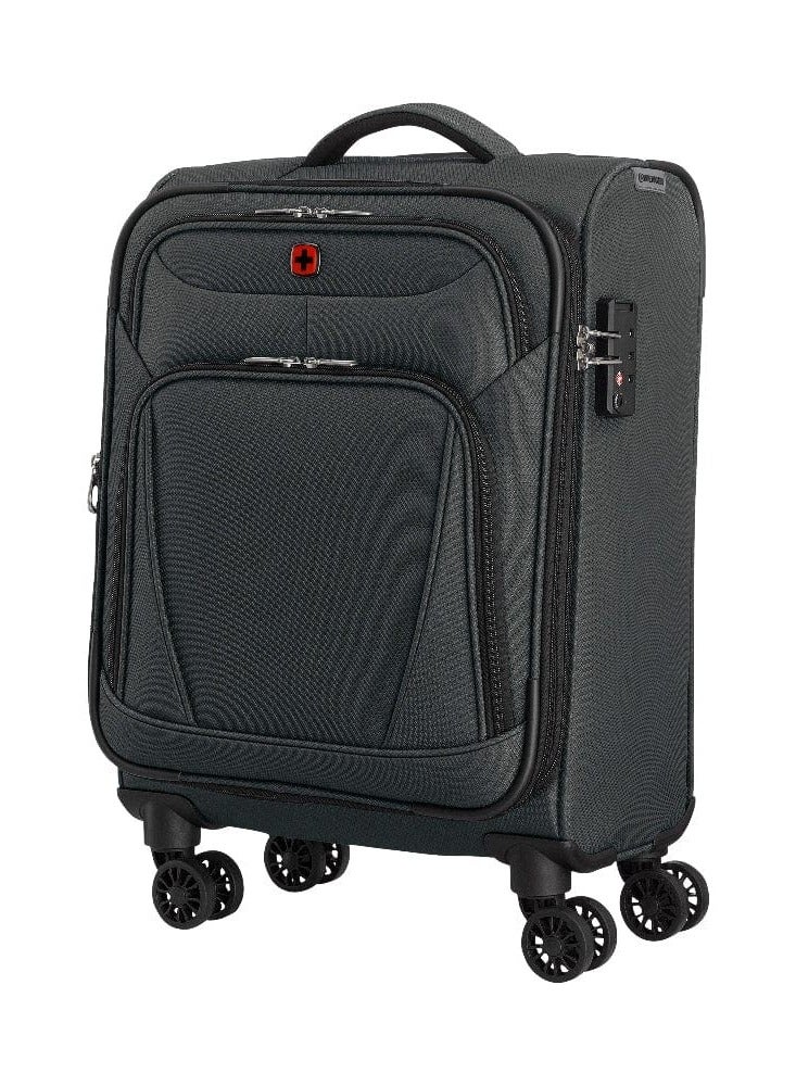 Wenger Beaumont Lite Carry-On Softside Expandable 57cm Cabin Luggage Trolley Black - 612381 - Image 4