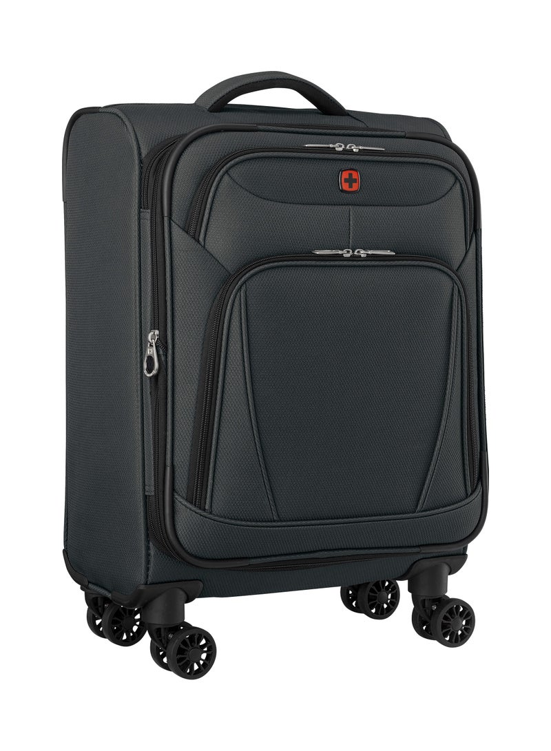 Wenger Beaumont Lite Carry-On Softside Expandable 57cm Cabin Luggage Trolley Black - 612381 - Image 3