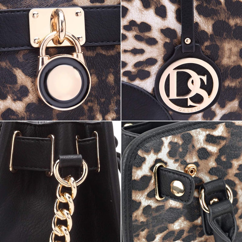 DASEIN Women Designer Handbags and Purses Ladies Satchel Bags Shoulder Bags Top Handle Bags w/Matching Wallet - Image 4