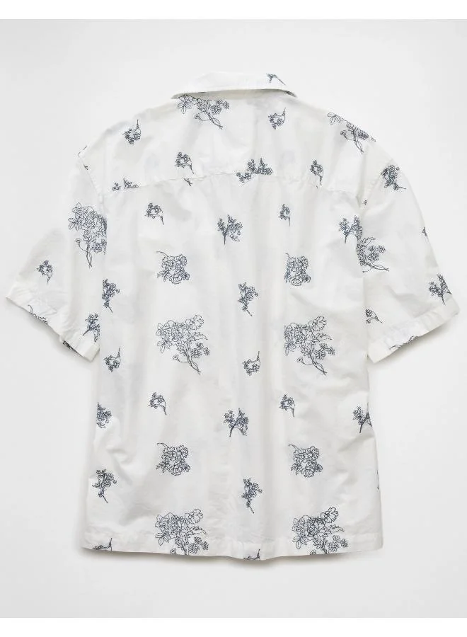 امريكان ايجل AE Poolside Printed Button-Up Shirt