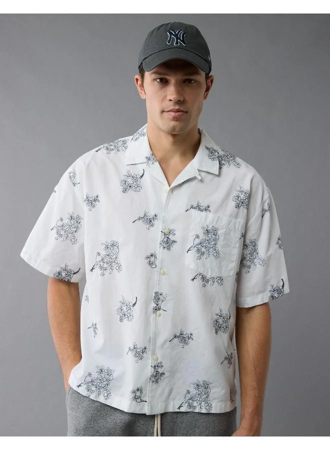 امريكان ايجل AE Poolside Printed Button-Up Shirt