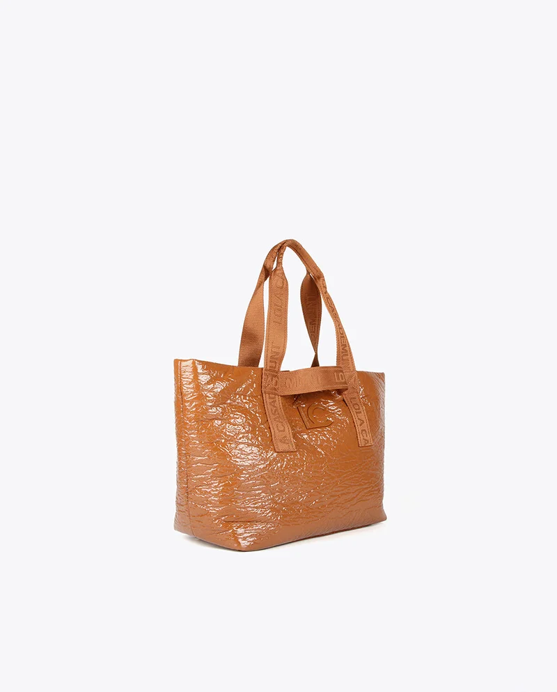 Lola Casademunt Faux patent leather tote bag