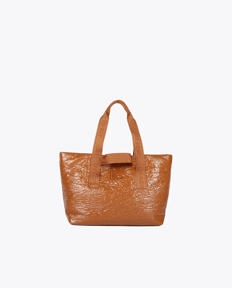 Lola Casademunt Faux patent leather tote bag