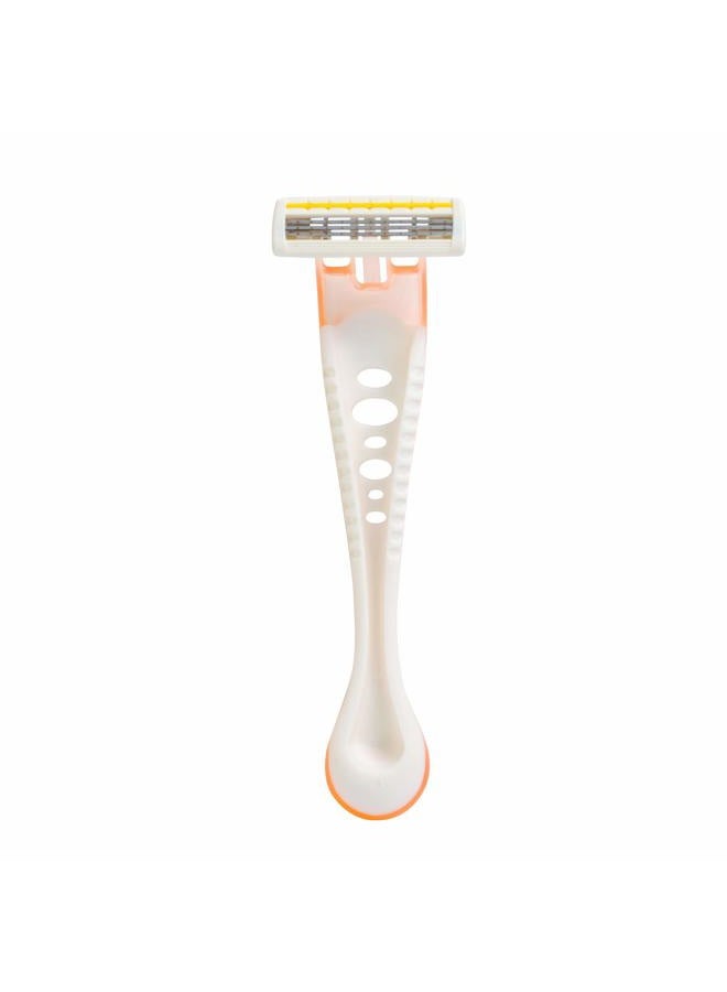 About Face Body Spa Shave 3-Blade Sensitive Disposable Razors With Coconut Oil Lube Strip, 4 Count  - Image 5