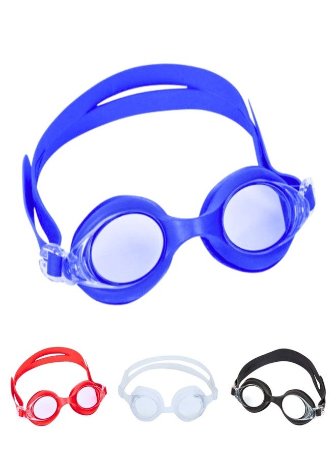 KARBD Swimming Goggles Kids Size with Anti Fog UV Protection Glasses - Kiddos Solid, Assorted B Multicolor - Image 1