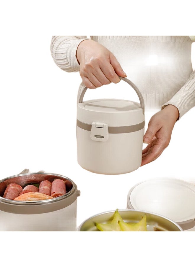 Guofeng 304 Stainless Steel Food Container 900Ml, Anti-Spill Insulated Lunch Box, Insulated Bucket, Portable Handheld Lunch Box For Students - Image 2