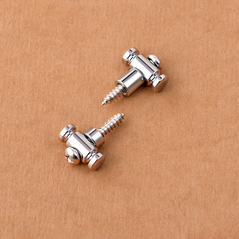 Guyker Guitar Roller String Retainers(Set of 2) â€“ String Guide, Strings Trees Replacement Part for Electric Guitars, SR1 Chrome - Image 3