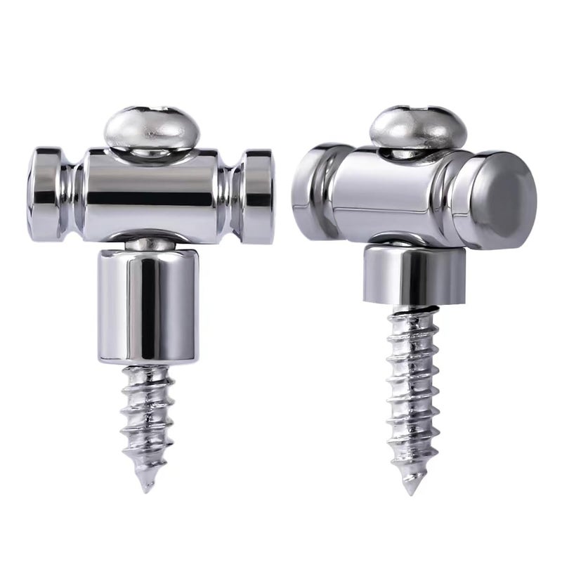 Guyker Guitar Roller String Retainers(Set of 2) â€“ String Guide, Strings Trees Replacement Part for Electric Guitars, SR1 Chrome - Image 1