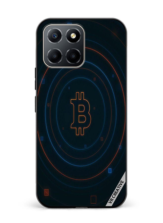 Protective Case Cover For Honor X6 Bitcoin Design Multicolour