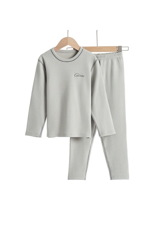 NIBEMINENT بدلة ملابس داخلية حرارية شتوية للبنات الصغيرات ملابس دافئة للنوم للأطفال بيجامات أطفال أولاد - Image 1