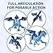 Covsen Remote Control Dragon Toy for Kids RC Large Dragon Figure with Flapping Wings Roaring Sound MistSpraying LED LightUp Eyes Birthday for Boys Girls Ages 3 - Image 4