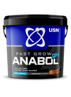USN Fast Grow Anabol GH, All In One, Ultra Lean Gainer, Chocolate Flavour, 4kg 