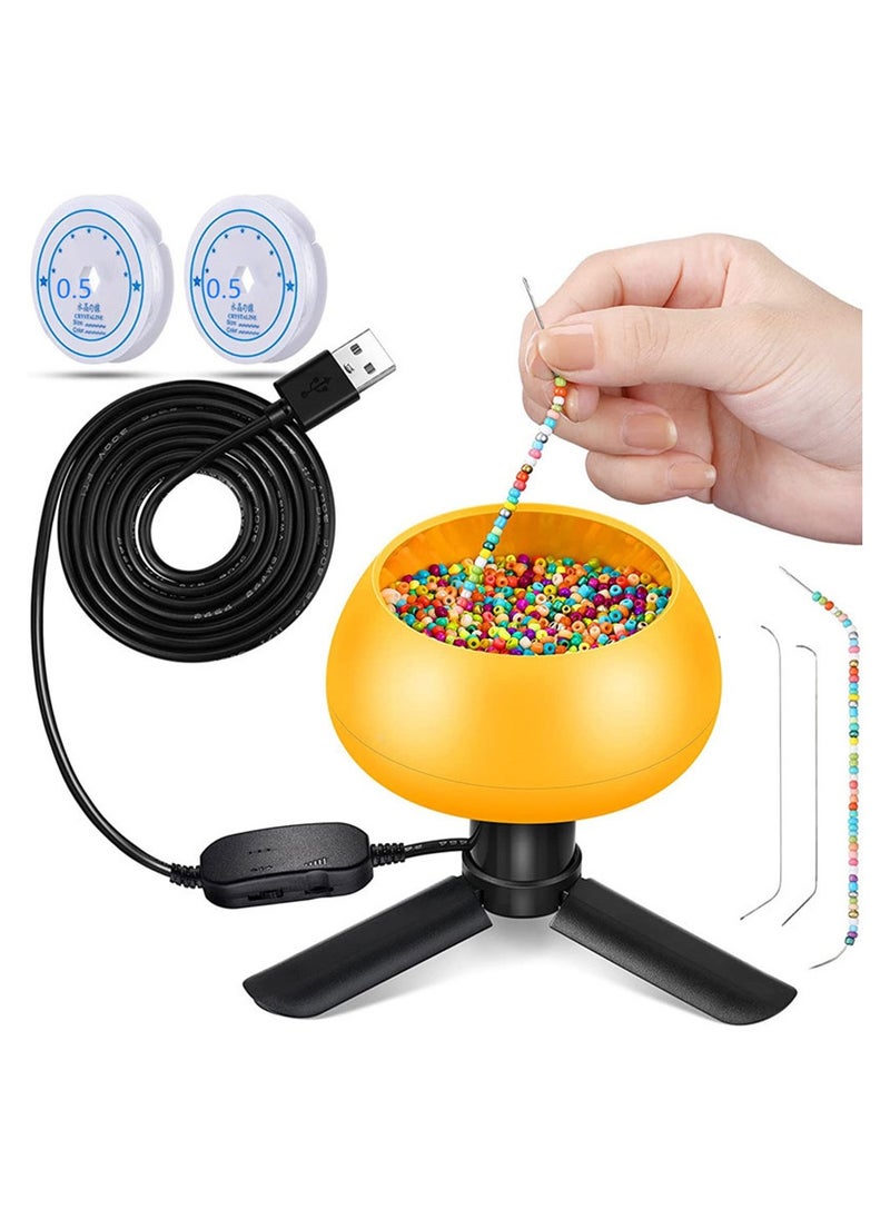 Cool Baby COOLBABY Electric Beading Machine Electric Bead Spinner for Jewelry Making Adjustable Speed Spin Bead Automatic Beading Machine  - Image 1