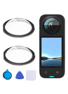 الضفدع الحقيقي Insta360 X3 مجموعة أدوات حماية عدسة لاصقة لعدسة الكاميرا، واقي عدسة شفاف مقاوم للماء لـ Insta360 X3، ملحقات حماية الكاميرا  - Image 1