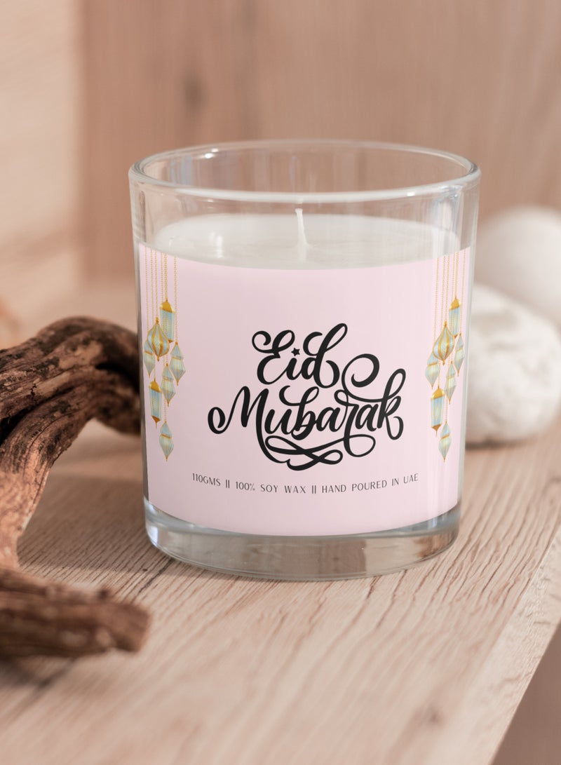 Serenova Ramadan Kareem Natural Soy Wax Scented Jar Candle  (Oud/Amber , 110g) - Image 3