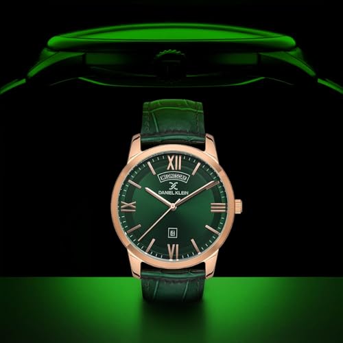 Daniel Klein Premium Men Green - Matt Dial with Real Index Analogue Watch - DK.1.13369-5 - Image 3