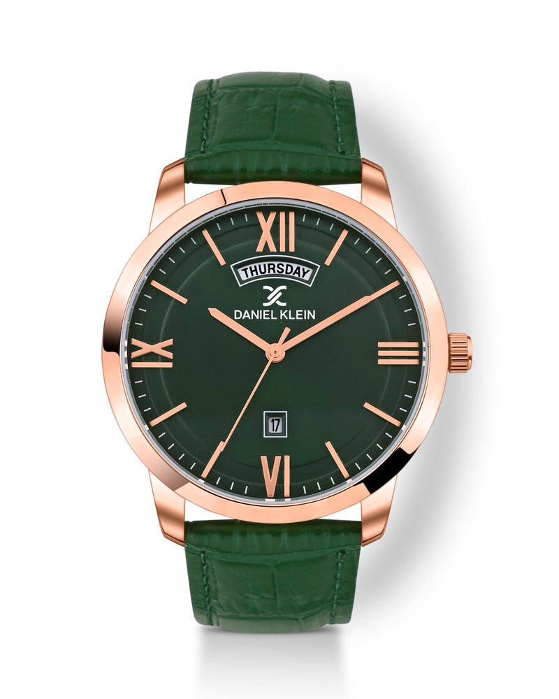 Daniel Klein Premium Men Green - Matt Dial with Real Index Analogue Watch - DK.1.13369-5 - Image 1