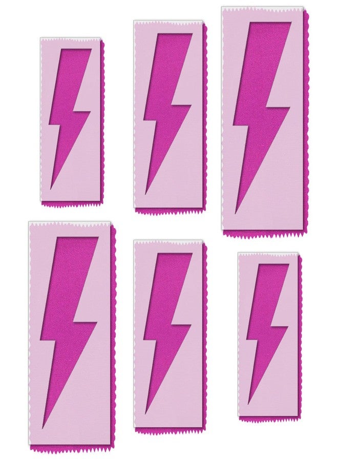 Stencil Stop Lightning Bolt Stencil - 6 Pack (2", 3", and 4", 2 Each) inches - Reusable Stencils for Painting on Wood, Walls, Fabric & Rocks - Durable 14 Mil Mylar Plastic for DIY Craft Projects - Image 1