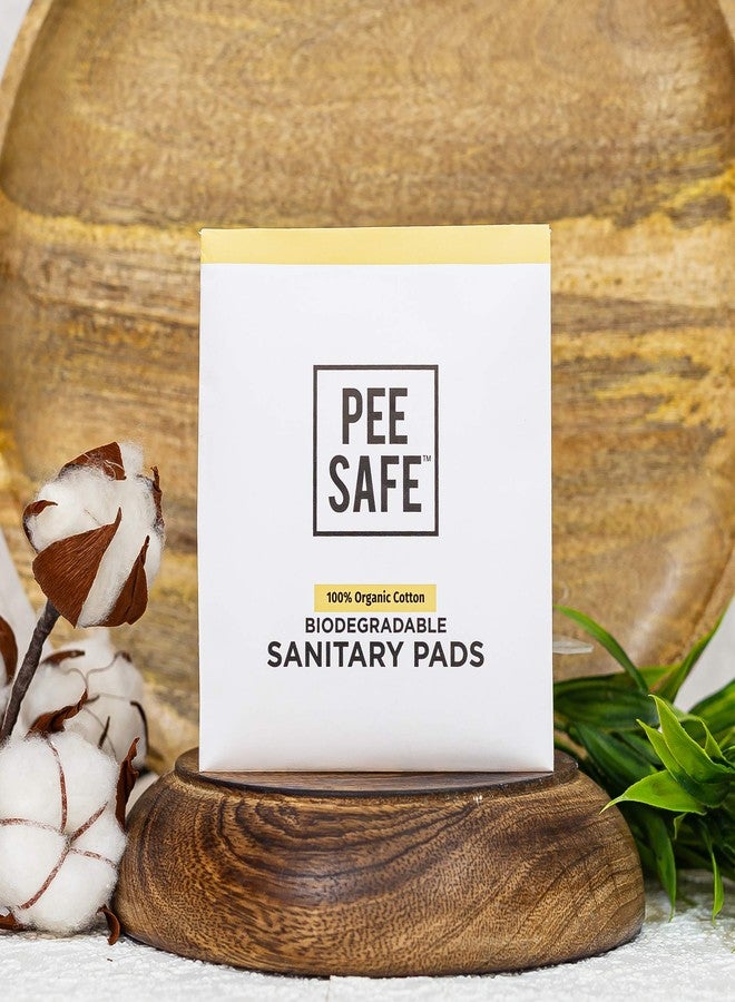 PEESAFE 100% Organic Cotton Biodegradable Sanitary Pads, Regular|Anti-Bacterial|Superb Absorbency|Long Lasting Protection|Skin Friendly|Comfortable & Easy To Use|Pack Of 20 - Image 4