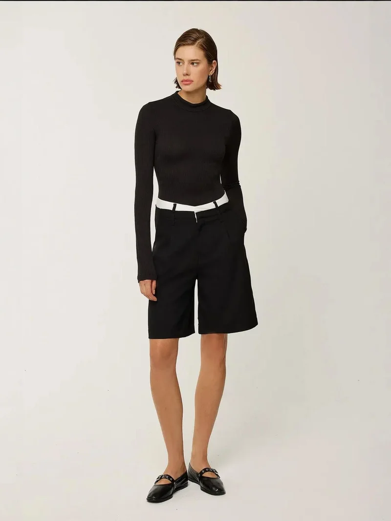 Hiccup Black Open Back Bodysuit for Women | Best Price UAE