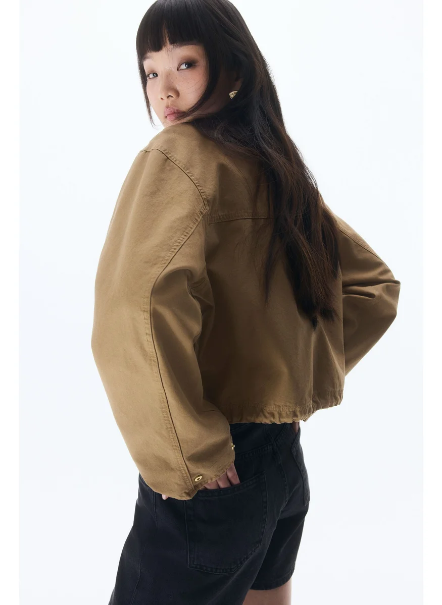 اتش اند ام Short Cotton Jacket