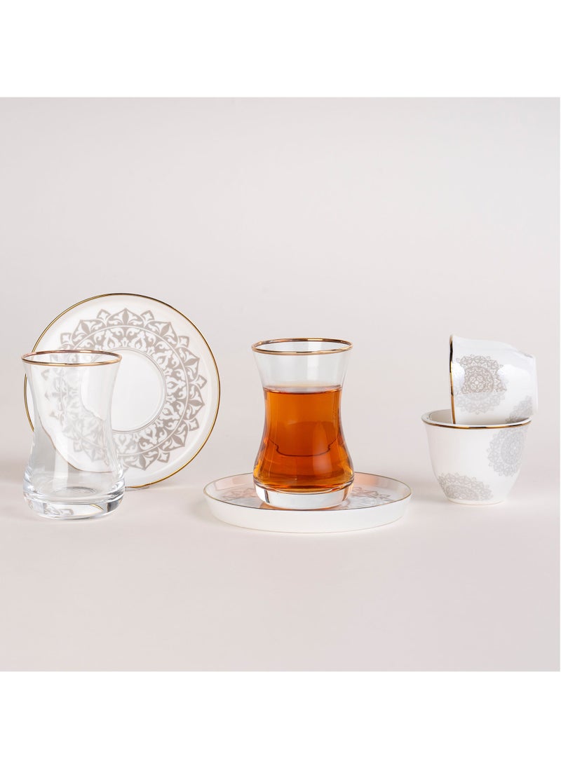 Dallaty 18 Piece Tea and Coffee Set Serve 6 Persons  - Image 4