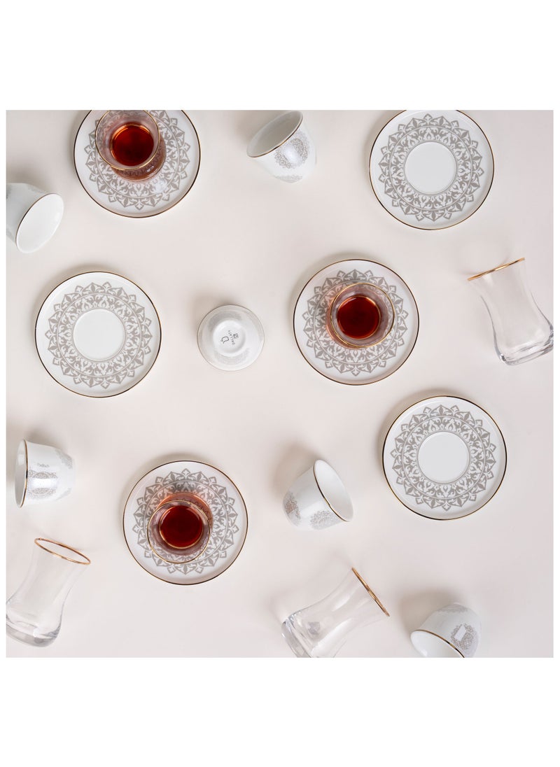 Dallaty 18 Piece Tea and Coffee Set Serve 6 Persons  - Image 5