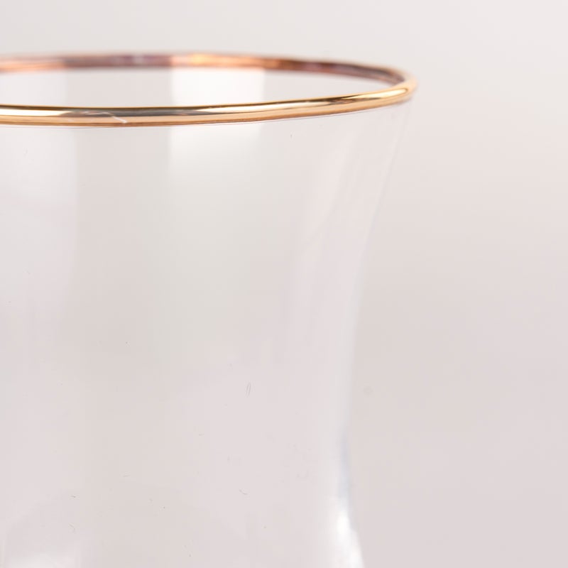 دلتي طقم أكواب شاي وفناجين قهوة سعودية زجاج وبورسلان أبيض 18 قطعة من لاميسا - Image 5