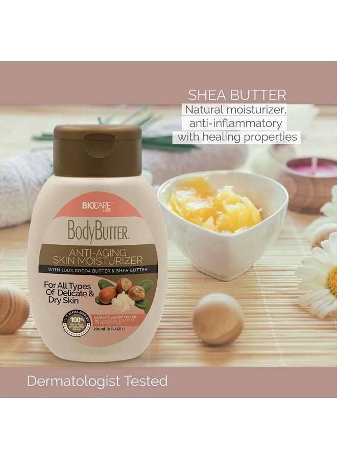 BioCare Labs Moisturizing Body Butter - Body Cream With Natural Shea and Cocoa Butter- Instantly Penetrates and Deeply Renews Skin - Lotion Designed For Improving Aging Skin - Image 3