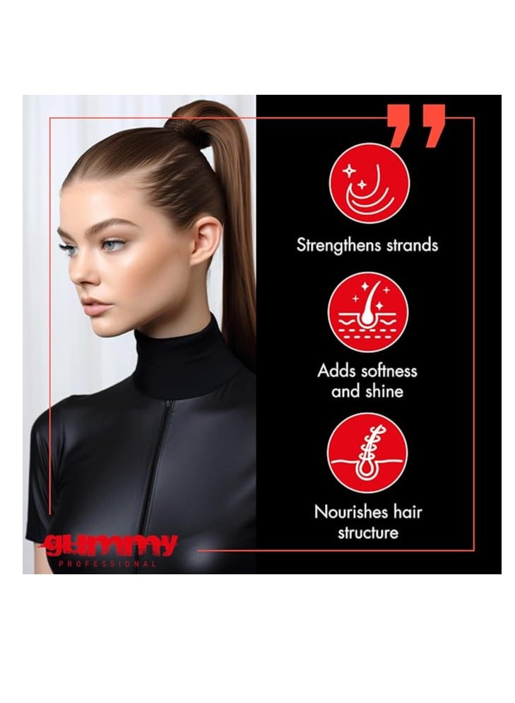 Gummy Hair Styling Gel Wax Ultra Hold, Red, 150 Millilitre - Image 3