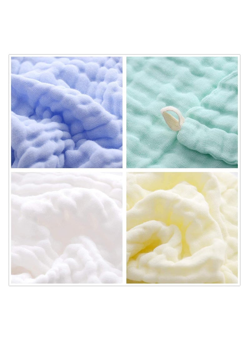 Raxoom 5pcs Muslin Baby Washcloths and Towels, Natural Organic Cotton Baby Washcloths, Soft Newborn Baby Towel and Muslin Washcloth for Sensitive Skin - Image 4