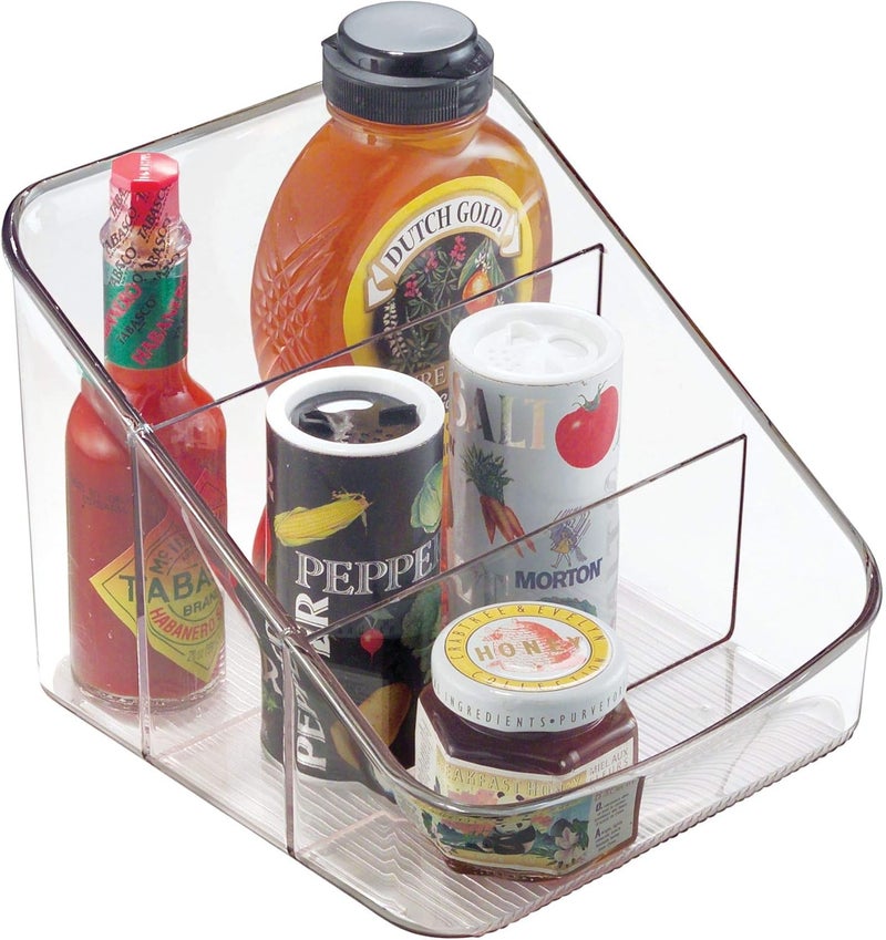 iDesign Linus Spice Storage Unit - Compact Herb and Spice Rack for Cans and Packets, Clear Plastic - Image 1