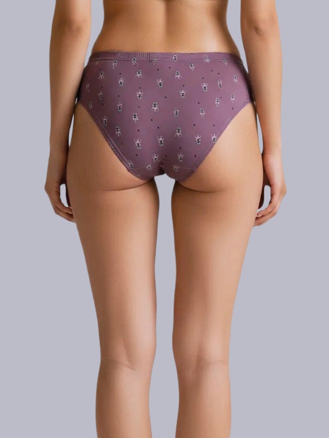Eden Pack of 3 - Cotton Ditsy Print Hipster Briefs - Image 4