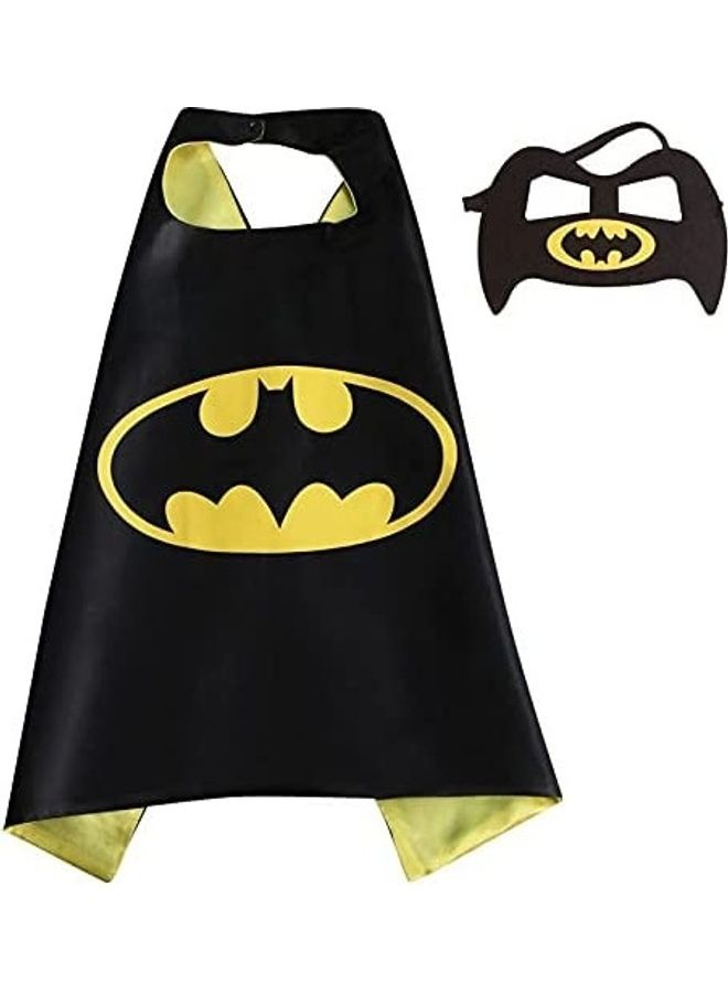 Double Sided Costume Cape And Mask Set
