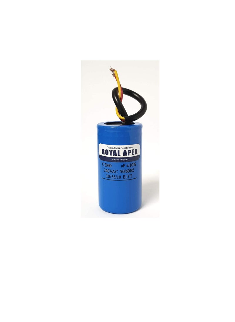 Generic High Quality Wired PVC Round Motor Start Capacitor Blue (WIRED 200MFD (200µF))  - Image 3