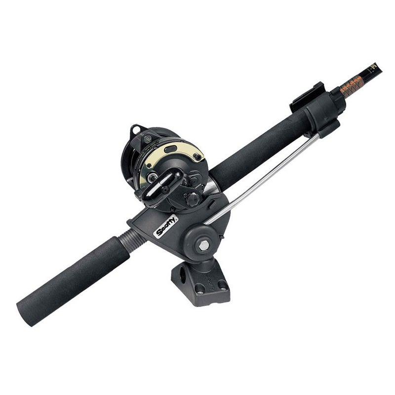 Scotty Scotty #240 Striker Rod Holder with 240 Side Deck Mount, Black, Small  - Image 1