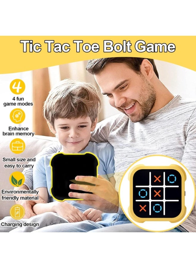 Y&D Electronic Tic-Tac-Toe Bolt Game 3-in-1 Puzzle Game Console Fidget Toy Board Games Board Game Family Portable Travel Games For Education 3+ Boys - Image 3
