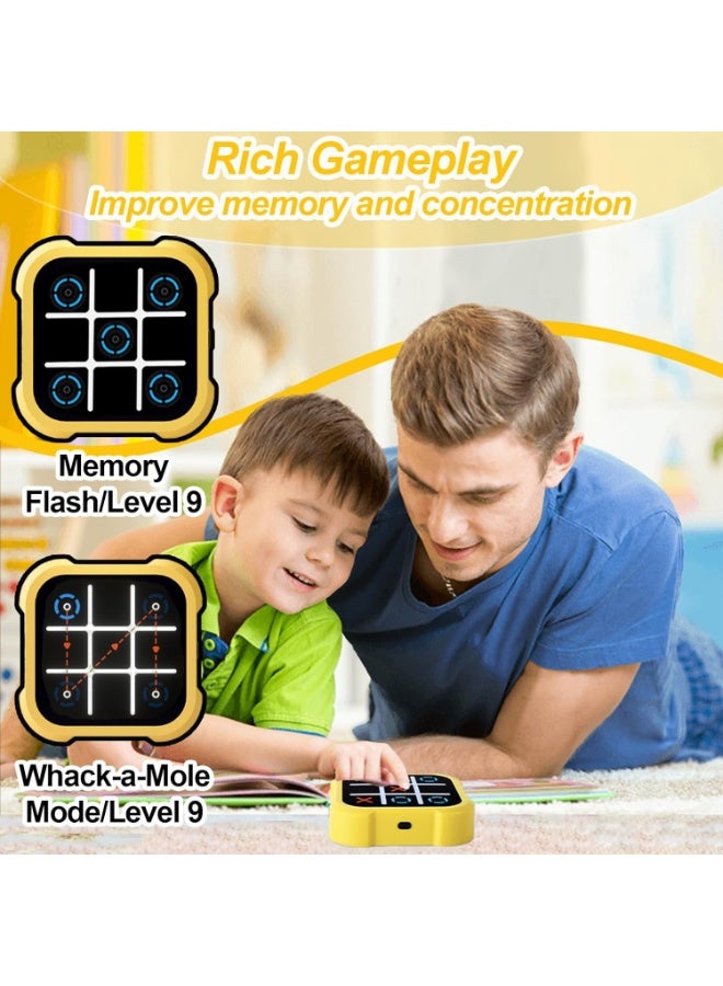 Y&D Electronic Tic-Tac-Toe Bolt Game 3-in-1 Puzzle Game Console Fidget Toy Board Games Board Game Family Portable Travel Games For Education 3+ Boys - Image 5