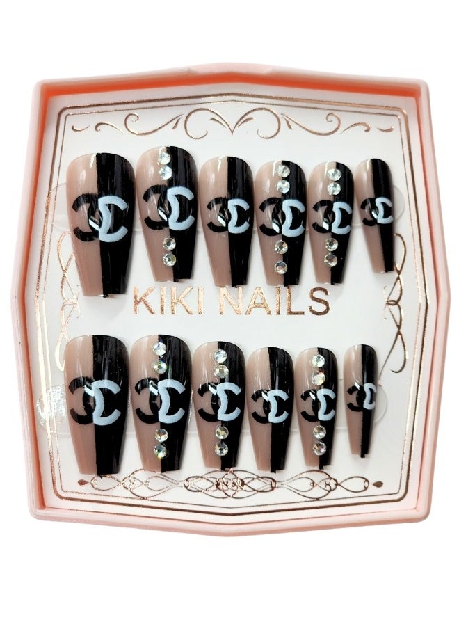 KIKI False Nails -12Pieces Multicolour 