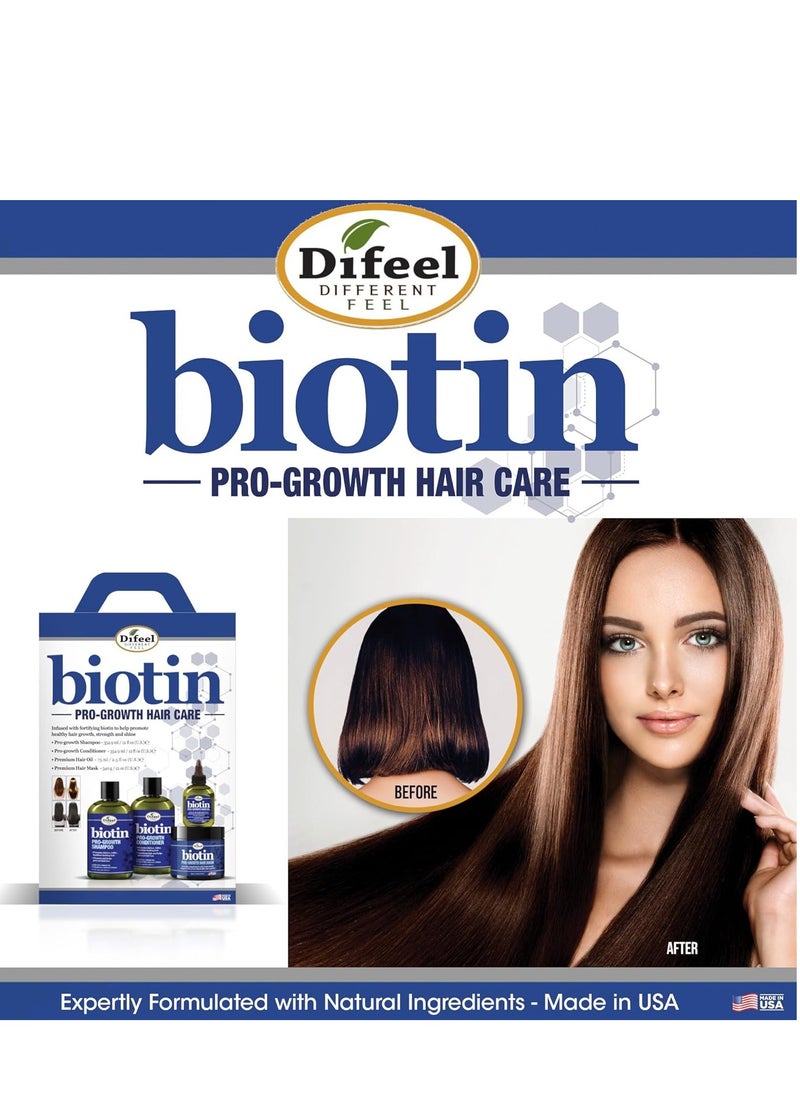difeel Difeel Biotin Pro Growth Premium Hair Oil 8 oz. - Infused with Fortifying Biotin for Healthy Hair Growth  - Image 4