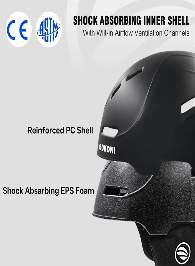 DKONI Ski Helmet for Adults (Large, Black) - Image 2
