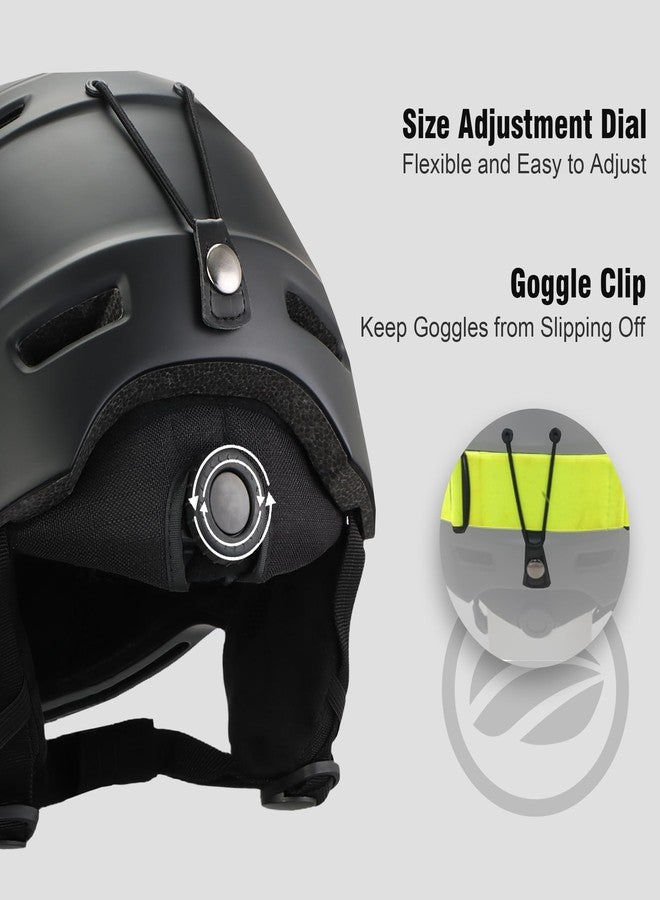 DKONI Ski Helmet for Adults (Large, Black) - Image 5