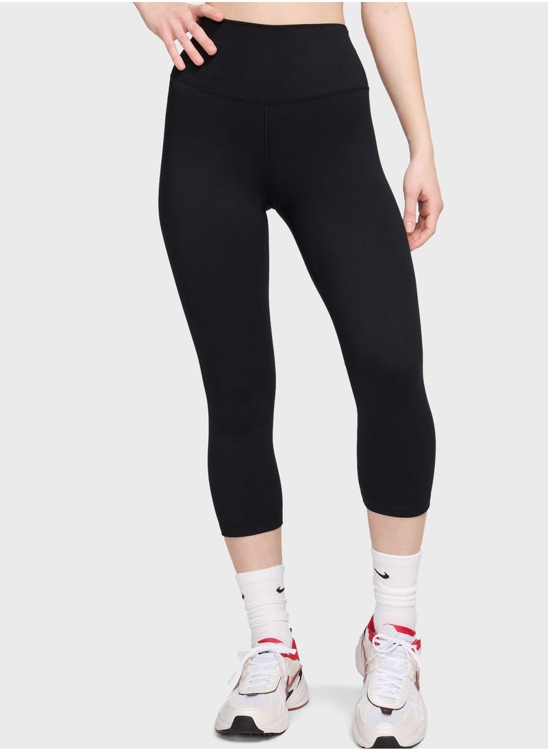 Nike - Dri-Fit One High Rise Crop Tights - Image 1