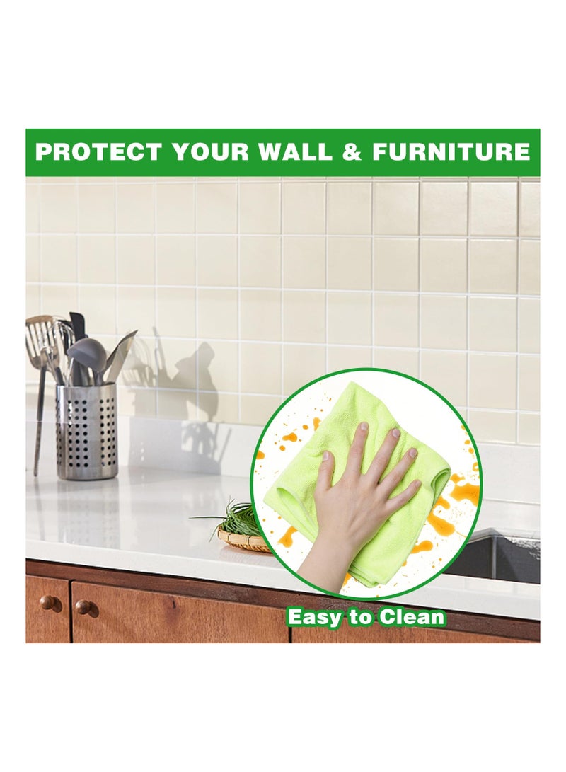 SOLARAE Clear Wall Protector Film, Non-Adhesive Peel and Stick Contact Paper, Removable Static Cling Wall Sticker for Kitchen Cabinets and Door Scratch Protection (1 Roll) - Image 4